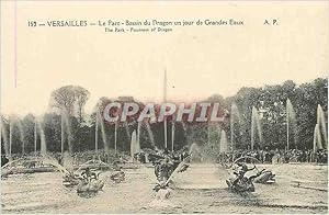 Bild des Verkufers fr Carte Postale Ancienne Versailles Le Parc Bassin du Dragon un jour de Grandes Eaux zum Verkauf von CPAPHIL