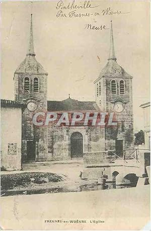 Carte Postale Ancienne Fresnes en Woevre L Eglise