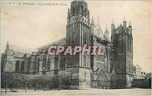 Carte Postale Ancienne Poitiers La Cathédrale St Pierre