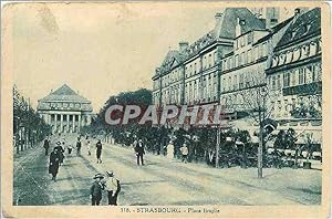 Imagen del vendedor de Carte Postale Ancienne Strasbourg Place Broglie a la venta por CPAPHIL