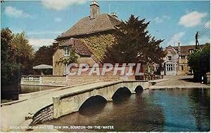 Carte Postale Ancienne River Windrush and Old New Inn Bourton on the Water