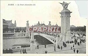 Bild des Verkufers fr Carte Postale Ancienne Paris Le Pont Alexandre III zum Verkauf von CPAPHIL