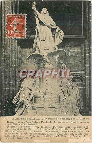 Seller image for Carte Postale Ancienne Cathdrale de Meaux Monument de Bossuet par E Dubois for sale by CPAPHIL