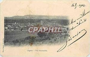 Carte Postale Ancienne Gignac vue d'Ensemble (carte 1900)