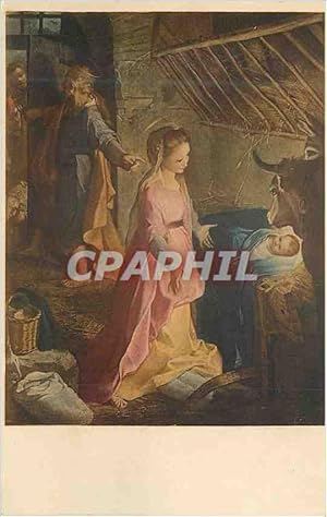 Bild des Verkufers fr Carte Postale Ancienne Milano Pinacoteca Ambrosiana la Nascita Di Gesu zum Verkauf von CPAPHIL