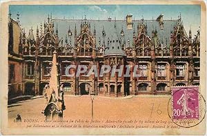 Image du vendeur pour Carte Postale Ancienne Rouen Cour intrieure de Palais de Justice Admirable faade de 65 metres de long mis en vente par CPAPHIL