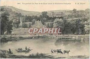 Image du vendeur pour Carte Postale Ancienne vue gnrale du Parc de Saint Cloud avant la revolution franaise mis en vente par CPAPHIL