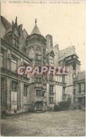 Image du vendeur pour Carte Postale Ancienne Bourges Palais Jacques Cour Entre du Palais de Justice mis en vente par CPAPHIL