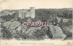 Bild des Verkufers fr Carte Postale Ancienne Chteau de Falaise vue prise du Mont Myra zum Verkauf von CPAPHIL