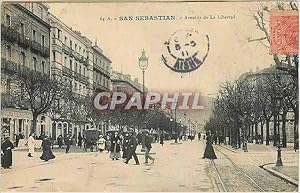 Seller image for Carte Postale Ancienne San Sebastian Avenida de la Libertad for sale by CPAPHIL