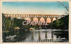 Carte Postale Moderne Nimes Laqueduc Romain Pont du Gard
