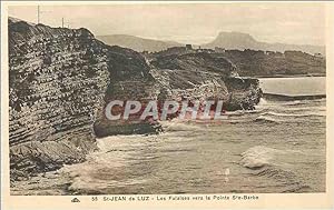 Seller image for Carte Postale Ancienne St Jean de Luz Les falaise vers la Pointe Ste Barbe for sale by CPAPHIL
