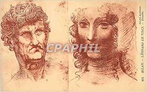 Image du vendeur pour Carte Postale Ancienne Milan Leonard de Vinci Etudes mis en vente par CPAPHIL