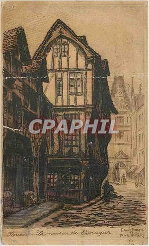 Carte Postale Ancienne Rouen La Maison de l'Imagier