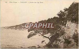 Imagen del vendedor de Carte Postale Ancienne Cote d'Azur Toulon Sentier du Cap Brun a la venta por CPAPHIL