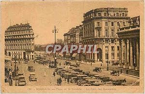 Bild des Verkufers fr Carte Postale Ancienne Bordeaux Place de la Comedie zum Verkauf von CPAPHIL