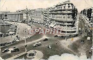 Carte Postale Moderne Marseille rue de la republique et quais du port