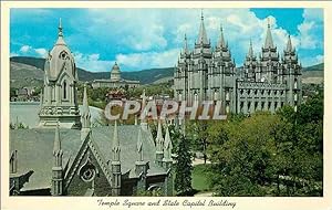 Carte Postale Moderne Salt Lake City Utah The Mormon Temple Square and Utah State Capitol