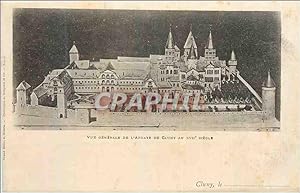 Carte Postale Ancienne vue générale de l'Abbaye de Cluny au XVIIe Siecle