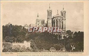 Image du vendeur pour Carte Postale Ancienne Lyon abside de la basilique de notre dame de fourviere elevee en 1872 au sommet de la colline du meme nom en reconna mis en vente par CPAPHIL