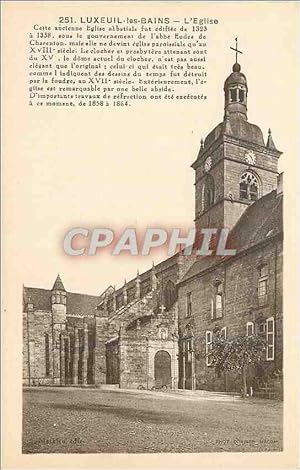 Carte Postale Ancienne Luxeuil les Bains L'Eglise
