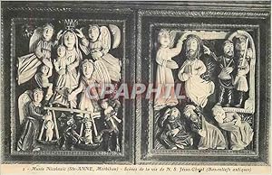 Image du vendeur pour Carte Postale Ancienne Musee Nicolazic Ste Anne Morbihan Scenes de la vie de N S Jesus Christ Bas reliefs antiques mis en vente par CPAPHIL