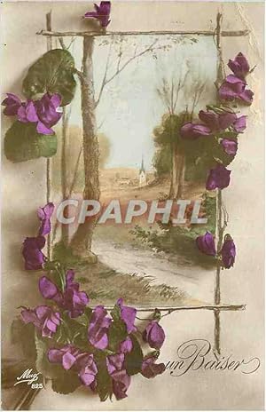 Image du vendeur pour Carte Postale Ancienne Un Baiser mis en vente par CPAPHIL