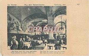 Carte Postale Ancienne Der Remter Aus dem Ratsweinkeller Hamburg den