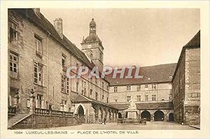 Carte Postale Ancienne Luxeuil les Bains Place de L Hôtel de Ville