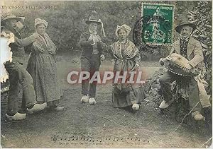 Carte Postale Ancienne L Auvergne Pittoresque La bourree Folklore