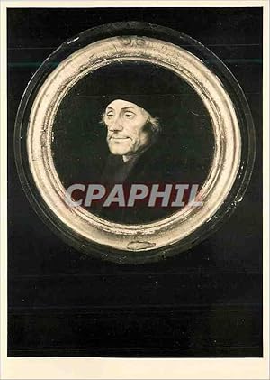 Bild des Verkufers fr Carte Postale Moderne Kunstmuseum Basel Hans Holbein Bildnis des Erasmus von Rotterdam im Rund zum Verkauf von CPAPHIL