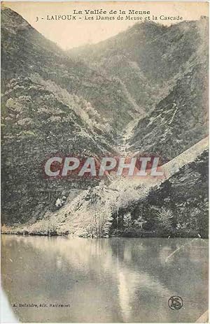 Carte Postale Ancienne La Vallée de la Meuse Laifour Les Dames de Meuse et la Cascade