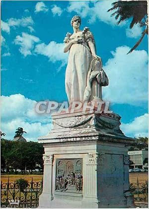 Carte Postale Moderne Martinique Fort de France Statue de l'Imperatrice Josephine