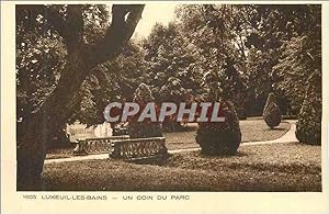 Carte Postale Ancienne Luxeuil les Bains Un coin du Parc