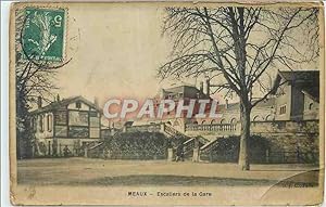 Carte Postale Ancienne Meaux Escaliers de la Gare