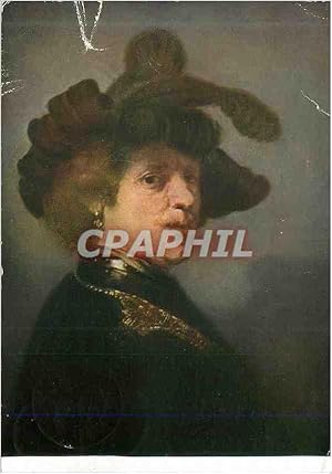 Bild des Verkufers fr Carte Postale Moderne Rembrandt (1606 1669) Portrait du Peintre en Officier zum Verkauf von CPAPHIL