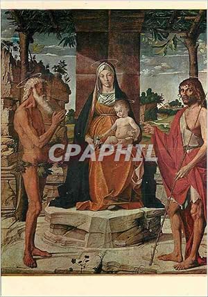 Carte Postale Moderne Vicenza Pinacoteca La Vierge sur trone avec L'Enfant entre les Saints Onofre