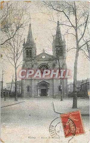 Carte Postale Ancienne Vichy Eglise Sainte Louis