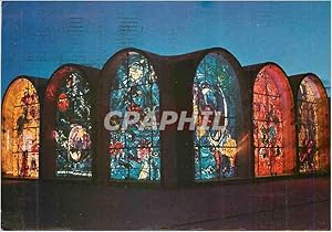 Seller image for Carte Postale Moderne The Tribes of Israel Stained Glass Windows Medica Centre Synagogue Jerusalem for sale by CPAPHIL