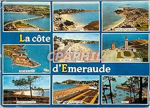Carte Postale Moderne La Cote d'Emeraude Saint Briac Lancieux Saint Lunaire Fort de la Latte