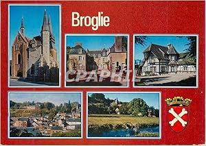 Carte Postale Moderne Broglie (Eure) l'Eglise Château de la Varende