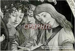 Seller image for Carte Postale Moderne Roma Botticelli Madonna Dettaglio di Tre Angeli Cantori Galleria Borghese for sale by CPAPHIL