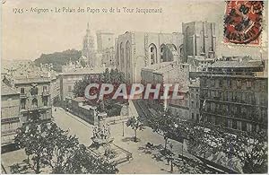 Bild des Verkufers fr Carte Postale Ancienne Avignon Le Palais des Papes vu de la Tour Jacquemard zum Verkauf von CPAPHIL