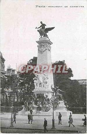 Bild des Verkufers fr Carte Postale Ancienne Paris Monument de la Gambetta zum Verkauf von CPAPHIL