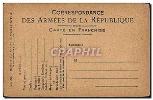 Bild des Verkufers fr Carte de correspondance Neuve (militaria) zum Verkauf von CPAPHIL