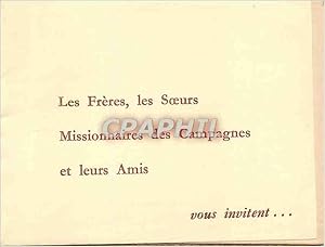 Image du vendeur pour Carte Tombola Les Freres Les Soeurs Missionnaires des Campagnes et leurs Amis Seine et Marne mis en vente par CPAPHIL