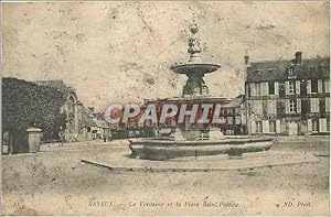 Bild des Verkufers fr Carte Postale Ancienne Bayeux La Fonttaine et la Place Saint Patrice zum Verkauf von CPAPHIL