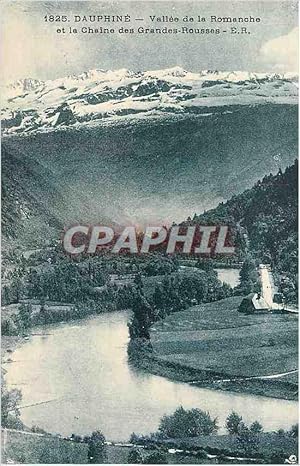 Carte Postale Ancienne Dauphine Vallée de Romanche et la Chaine des Grandes Rousses