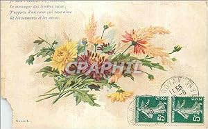 Bild des Verkufers fr Carte Postale Ancienne Fleurs zum Verkauf von CPAPHIL