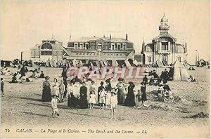 Carte Postale Ancienne Calais La Plage et le Casino